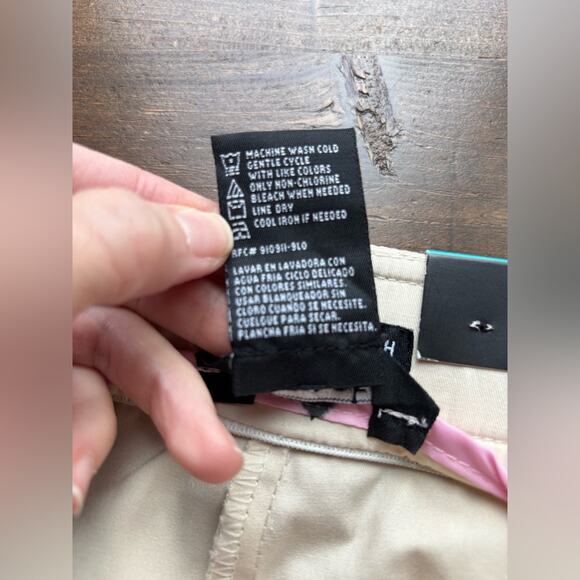 George Woman 16W City Chic Fruit Khaki Cream Wide Leg Trousers Business Casual - Picture 6 of 9